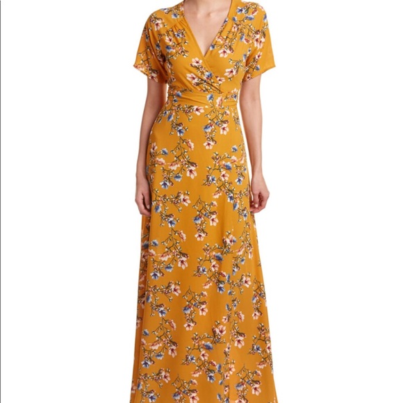 Flora maxi wrap dress - Picture 1 of 5